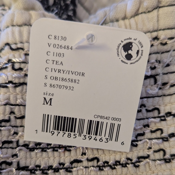 FREE PEOPLE Tory Embroidered Mini Dress Ivory Medium NEW Boho Chic - Picture 11 of 13